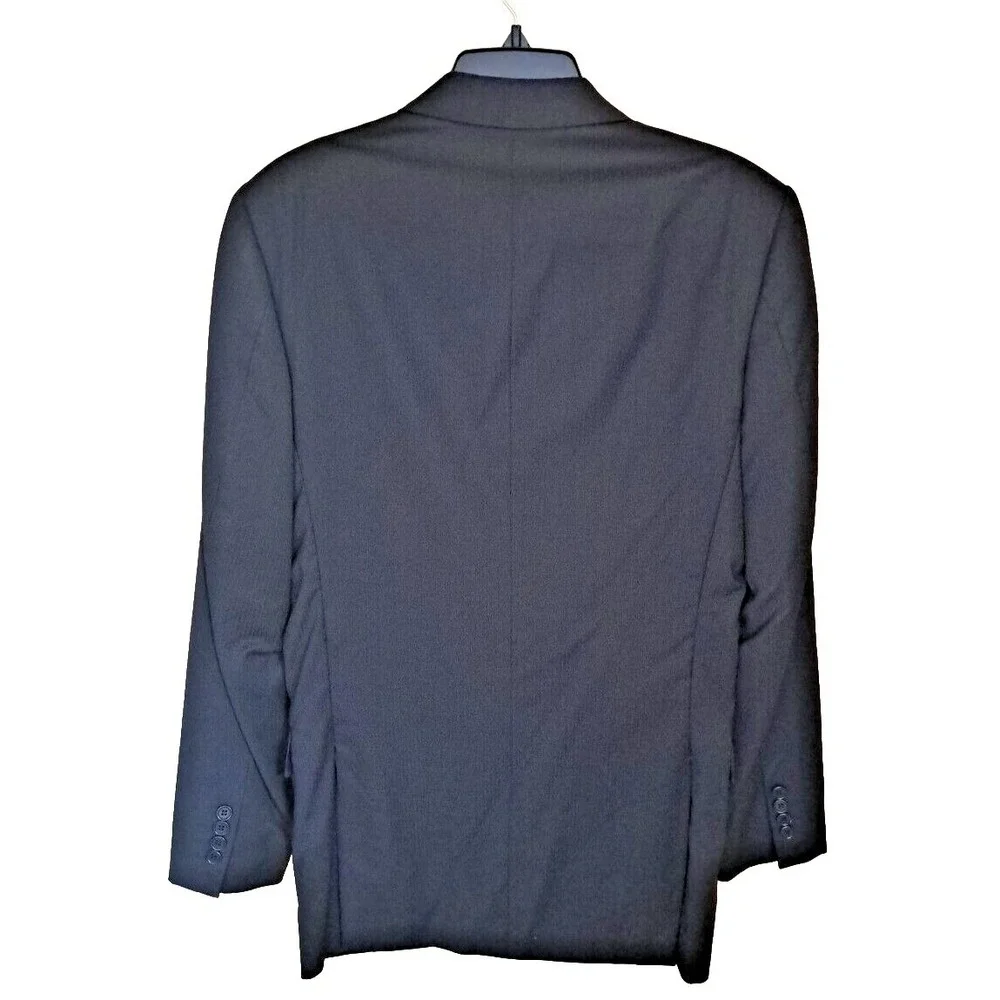 Egara Men's Black Jacket Slim Fit Blazer Coat 38 Long‎ Pre-owned Made In Italy